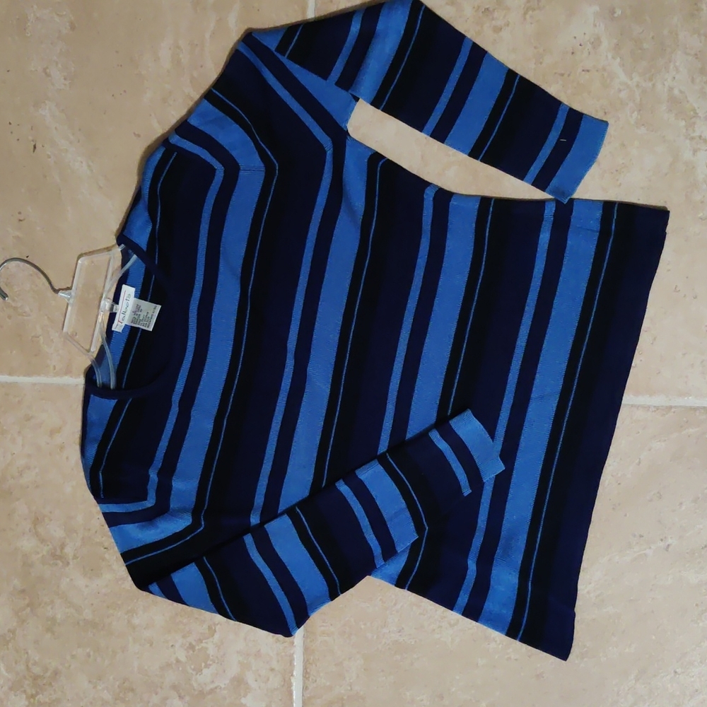 Silk striped sweater
